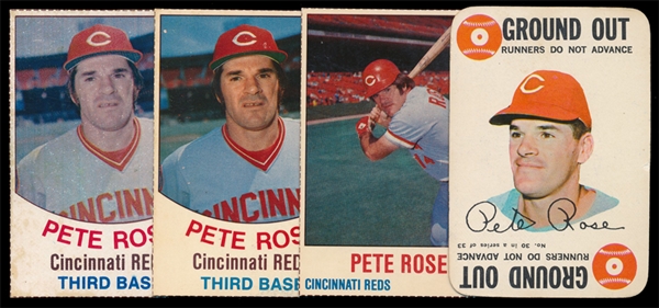 BB (4) Pete Rose Cards