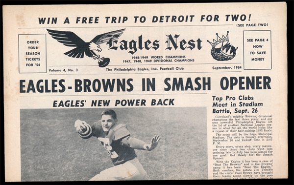 FB Eagles nest September 1954