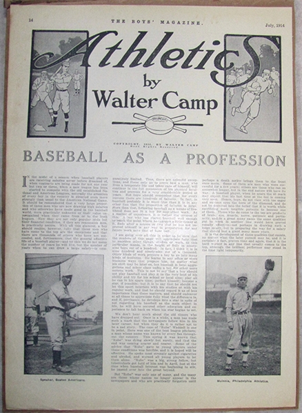 BB Walter Camp story with Tris Speaker