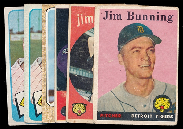 BB (6) Jim Bunning Cards