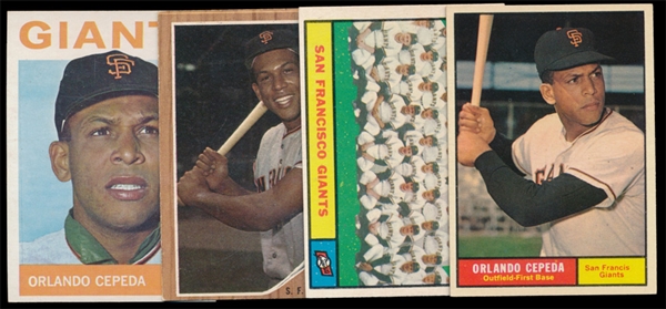 BB (4) 60’s Topps Cepeda Cards