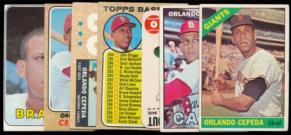 BB (7) 60’s Topps Cepeda Cards