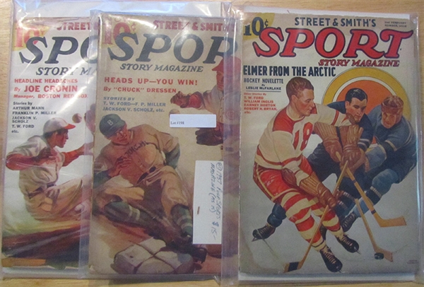 MS (3) Street & Smith Sport Pulp Magazines
