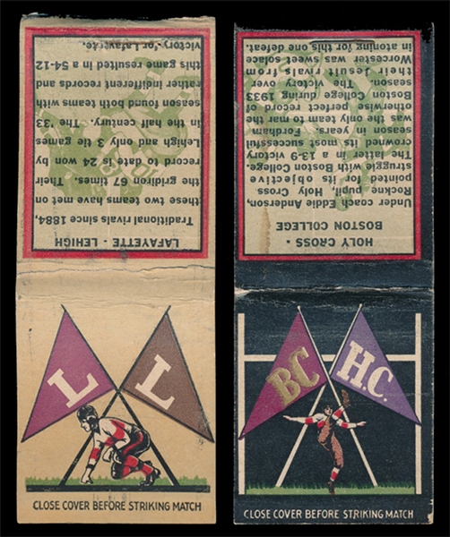 FB (2) 1930’s Diamond College Matchbooks