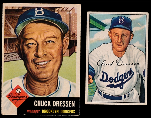 BB (2) Chuck Dressen Cards