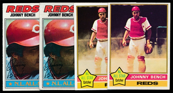 BB (4) Johnny Bench Cards