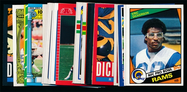 FB (25) Eric Dickerson Cards