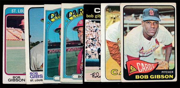 BB (7) Bob Gibson Topps Cards