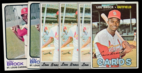BB (6) Lou Brock Cards
