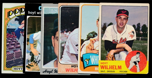 BB (6) Hoyt Wilhelm Cards
