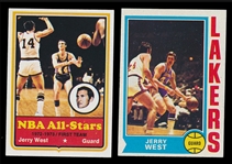 BK (2) Jerry West Cards