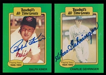 BB (2) Hall of Fame Autographed Cards