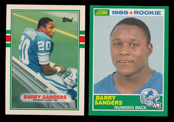 FB (2) Barry Sanders Rookies