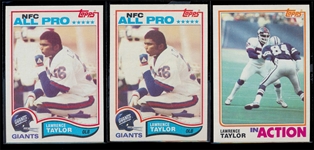 FB 82T (3) Lawrence Taylor Rookies