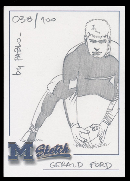FB 02L Gerald Ford Sketch Card