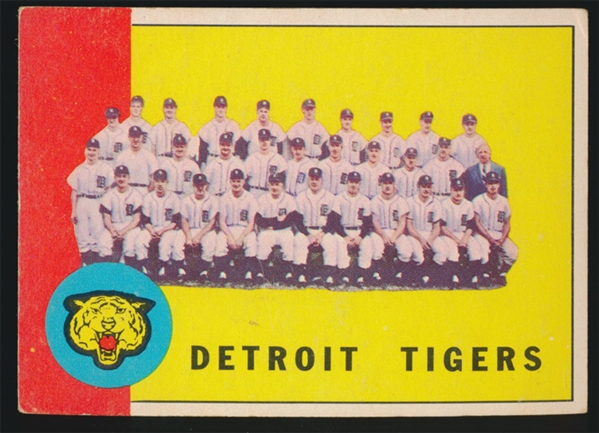 BB 63T #552 Detroit Tigers Team