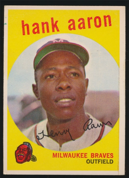 BB 59T #380 Hank Aaron