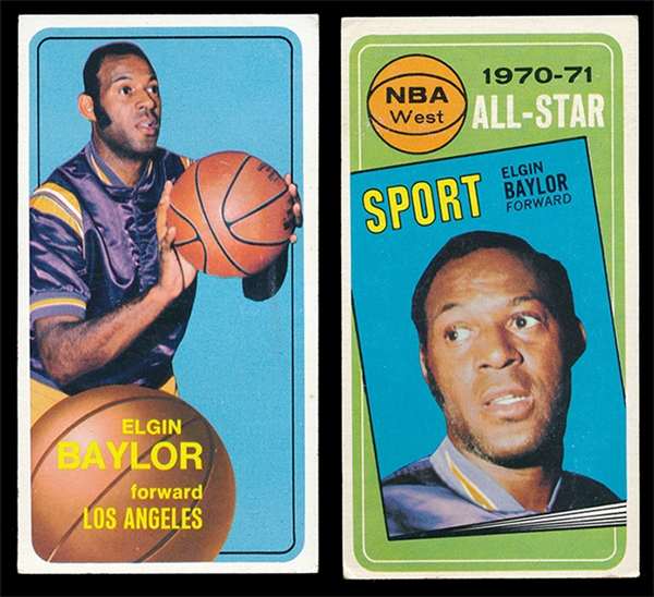 BK 70/1T (2) Elgin Baylor Cards