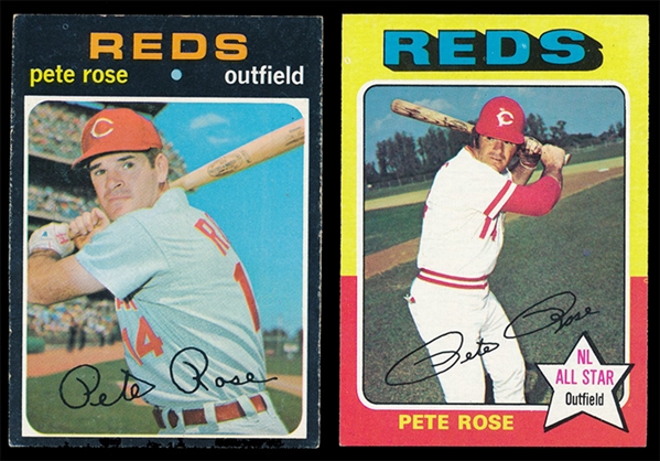 BB 71T and 75T Pete Rose Cards