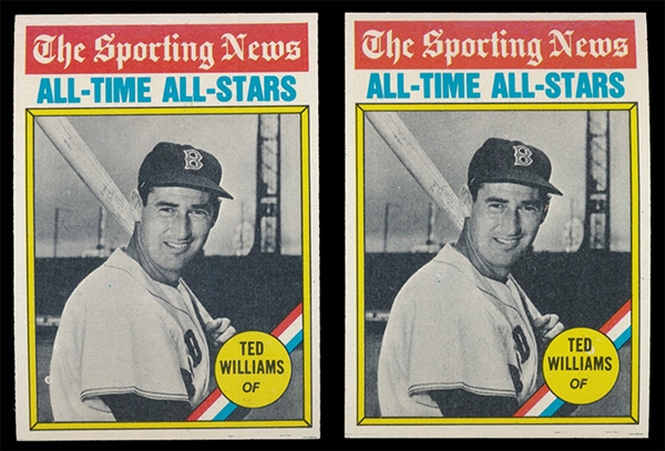 BB 76T (2) #347 Ted Williams