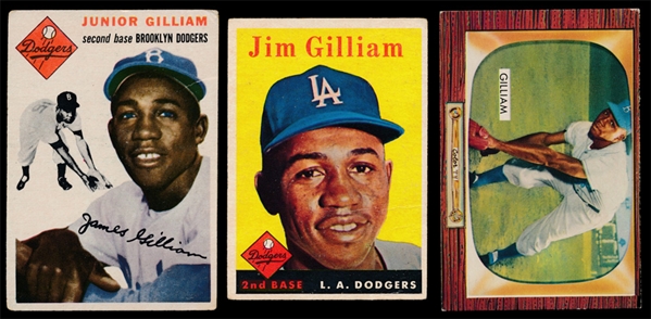 BB (3) Jim Gilliam Cards
