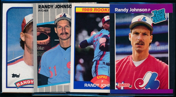 BB (4) Randy Johnson Rookies