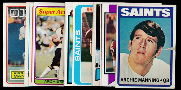 FB (13) Archie Manning Cards