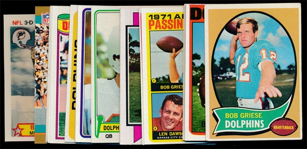 FB (18) Bob Griese Cards