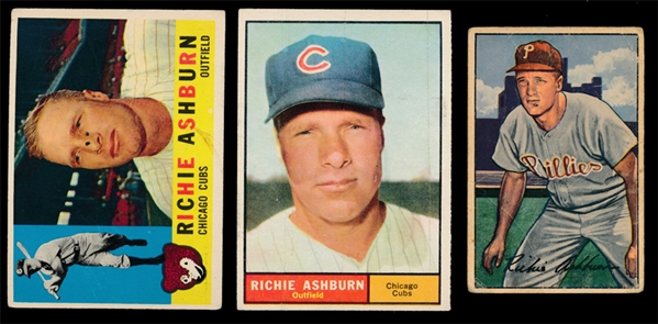 BB (3) Richie Ashburn Cards