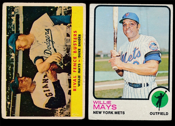 BB (2) Willie Mays Cards