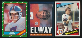 FB 84-86T John Elway Cards
