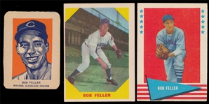 BB (3) Bob Feller Cards