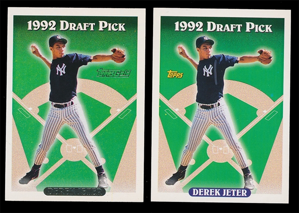 BB 93T (2) Derek Jeter Rookies
