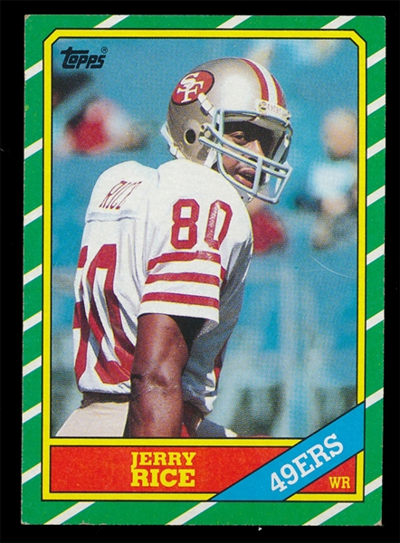 FB 86T #161 Jerry Rice Rookie