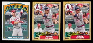 BB (3) Mike Trout Mini Cards