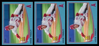 BB 13T (3) #27 Mike Trout Wal-Mart Blue Cards