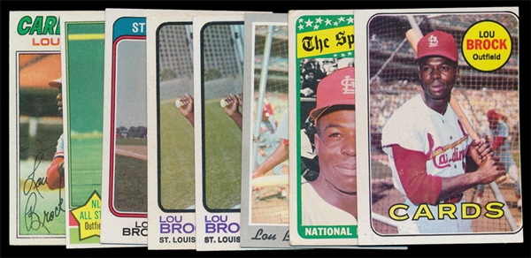 BB (8) Lou Brock Cards