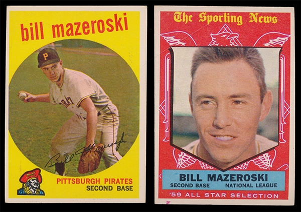 BB 59T (2) Bill Mazeroski Cards