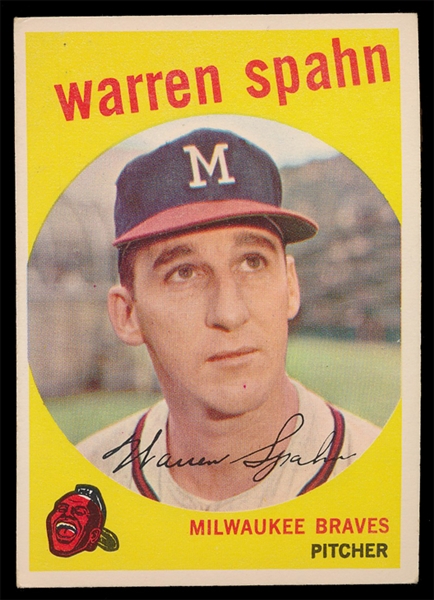 BB 59T #40 Warren Spahn