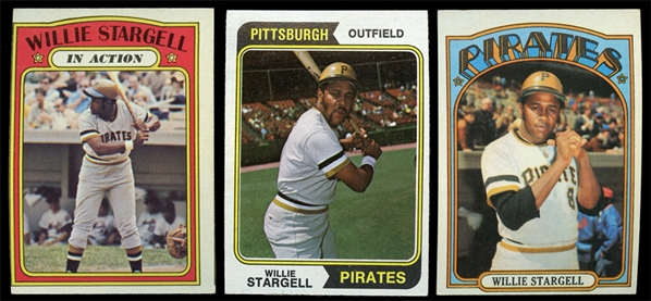 BB (3) 70s Willie Stargell Cards