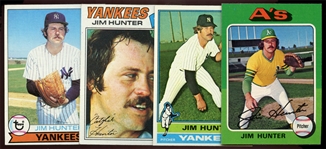 BB (4) Jim “Catfish" Hunter Cards