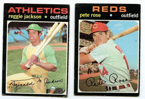 BB 71T Reggie Jackson & Pete Rose