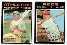BB 71T Reggie Jackson & Pete Rose