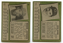 BB 71T Reggie Jackson & Pete Rose