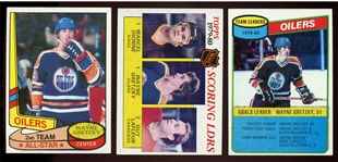 HOC (3) 80/1T Wayne Gretzky Cards