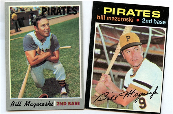 BB (2) Bill Mazeroski Cards