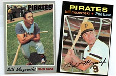 BB (2) Bill Mazeroski Cards