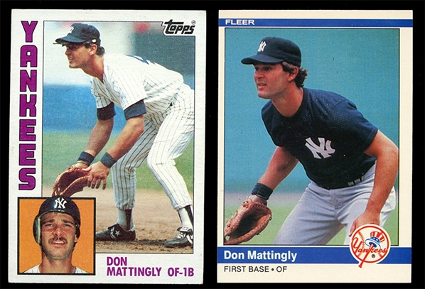 BB (2) Don Mattingly Rookies