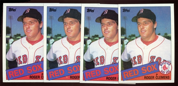 BB 85T (4) #181 Roger Clemens (R)
