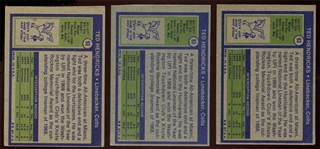 FB 72T (3) #93 Hendricks Rookies